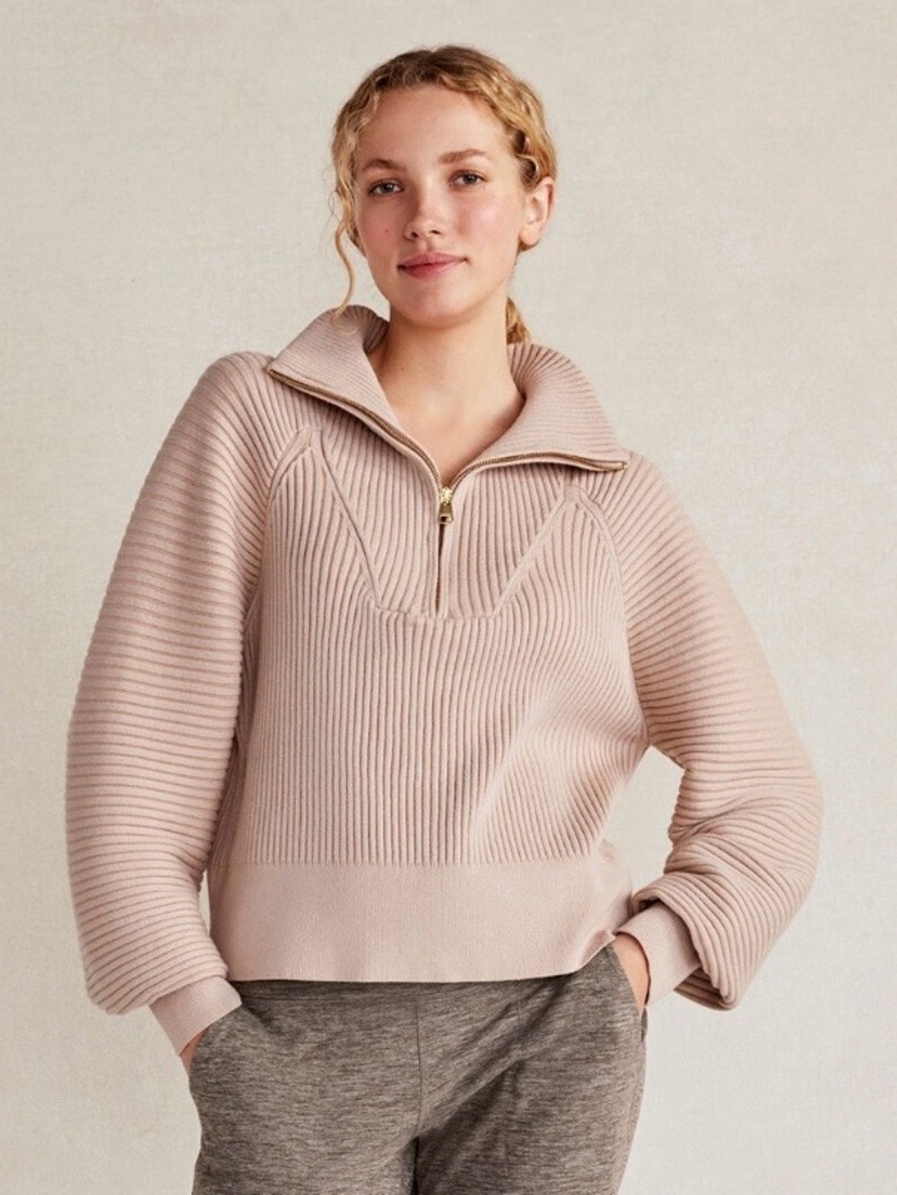 Varley Reid Half-Zip Sweater Size size L
